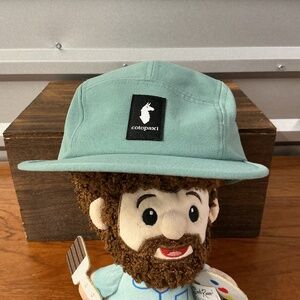 Cotopaxi Women Five Panel Teal Llama Logo Cotton Cap One Size